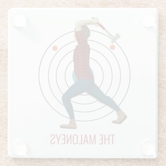 Ax Throwing Glasuntersetzer (Rückseite)