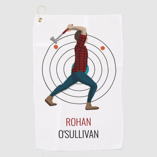 Ax Throwing Golfhandtuch (Vorderseite)