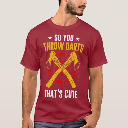Ax Throwing Hatchet Lumberjack Hobby Darts T-Shirt (Vorderseite)