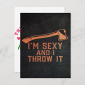 Ax Throwing Hatchet lustige Zitate Einladung (Vorne/Hinten)