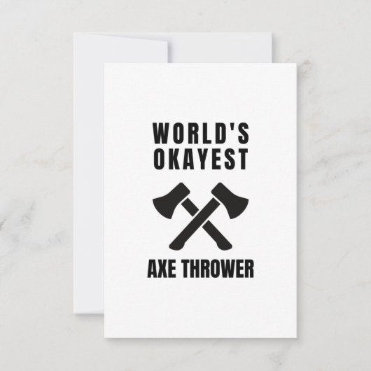 Ax throwing-Legende (2) Dankeskarte (Vorderseite)