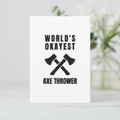 Ax throwing-Legende (2) Dankeskarte (Stehend Vorderseite)
