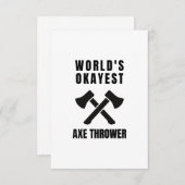 Ax throwing-Legende (2) Dankeskarte (Vorne/Hinten)