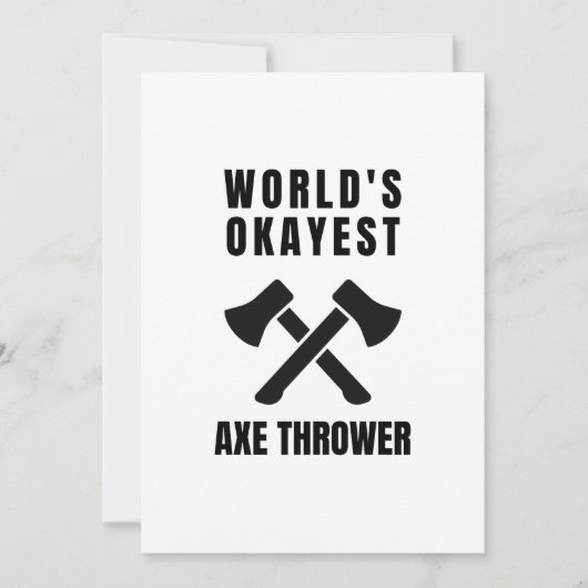 Ax throwing-Legende (2) Feiertagskarte (Vorderseite)