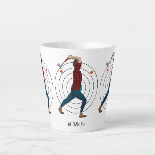 Ax Throwing Milchtasse (Vorderseite)