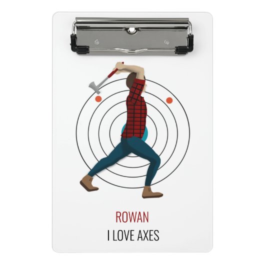 Ax Throwing Mini Klemmbrett (Vorderseite)