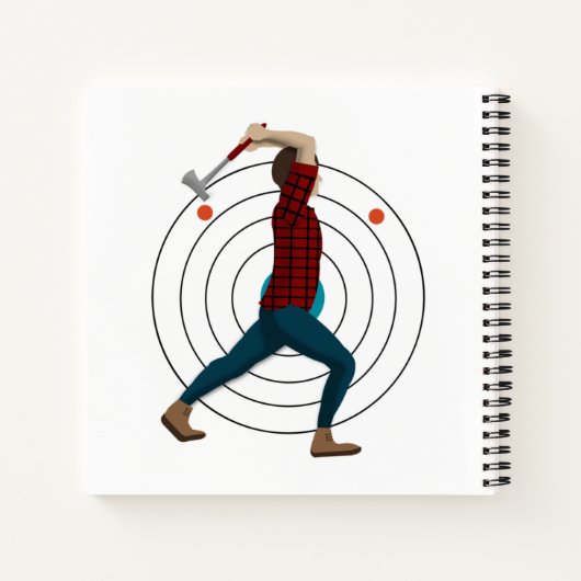 Ax Throwing Notizblock (Rückseite)