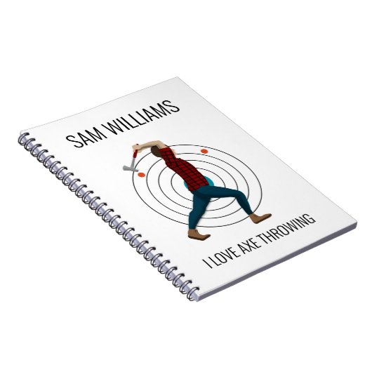 Ax Throwing Notizblock (Rechte Seite)