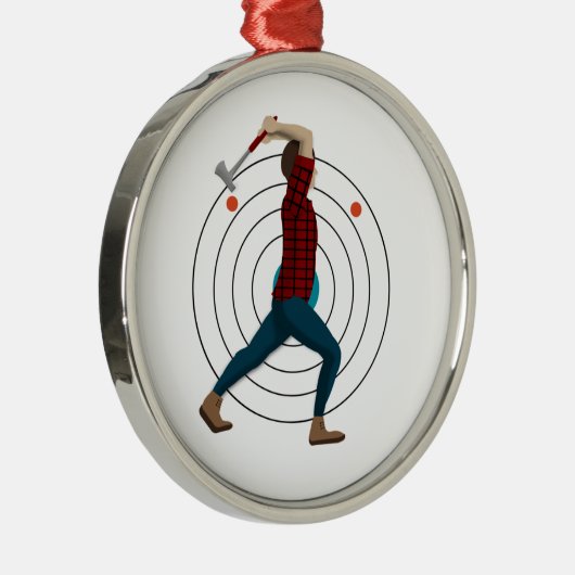 Ax Throwing Ornament Aus Metall (Rechts)