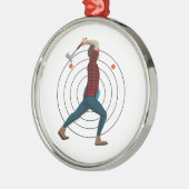 Ax Throwing Ornament Aus Metall (Links)