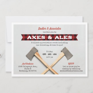 Ax Throwing Party Einladung