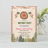 AX THROWING-Party Einladung (Stehend Vorderseite)