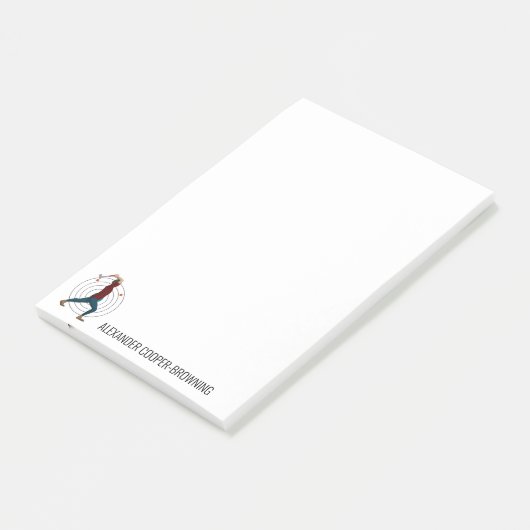 Ax Throwing Post-it Klebezettel (angewinkelt)