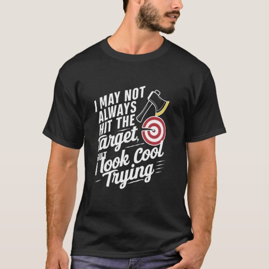 Ax-Throwing Precision Ax Sport Throw T-Shirt (Vorderseite)