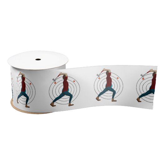 Ax Throwing Satinband (Spule)