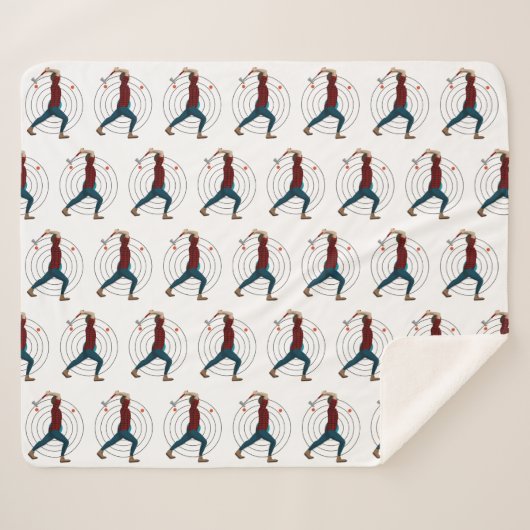 Ax Throwing Sherpadecke (Vorderseite (Horizontal))