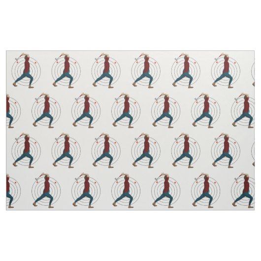 Ax Throwing Stoff (Fat Quarter (45,7 x 55,9 cm))