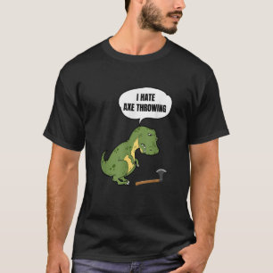 Ax-Throwing-T-Rex-Puff-Geschenke eines Wurfhackens T-Shirt
