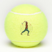 Ax Throwing Tennisbälle (Rückseite)