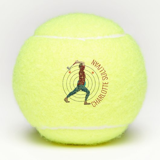 Ax Throwing Tennisbälle (Vorderseite)