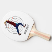 Ax Throwing Tischtennis Schläger (Seitenansicht)