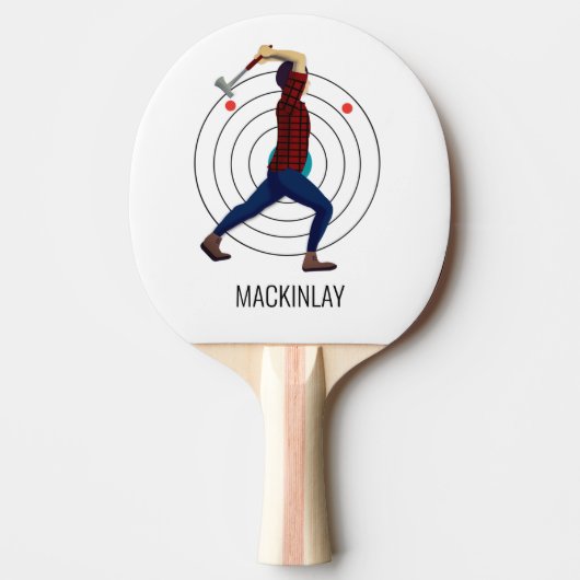 Ax Throwing Tischtennis Schläger (Vorderseite)