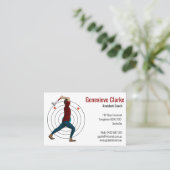 Ax Throwing Visitenkarte (Stehend Vorderseite)