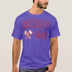 Ax Throwing Weihnachtsgeschenk Frohe Weihnachten T-Shirt