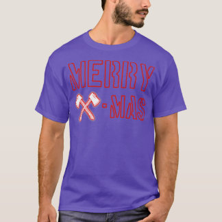 Ax Throwing Weihnachtsgeschenk Frohe Weihnachten T-Shirt