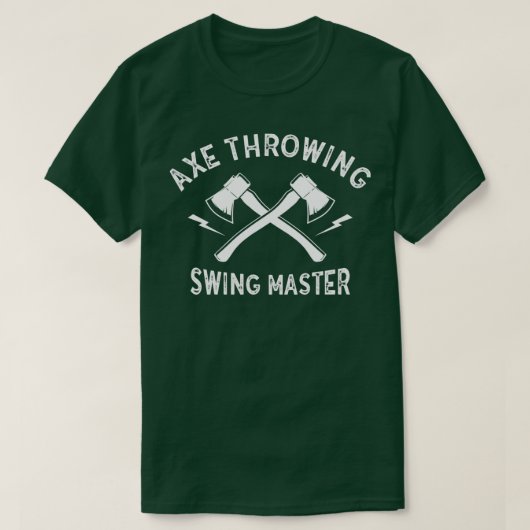 Ax-Throwing-Wettbewerb Swing Master-Geschenk Idee T-Shirt (Design vorne)
