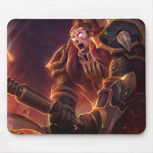 Ax Wielder Gaming Mousepad | Legendäre Kriegerin (Vorne)