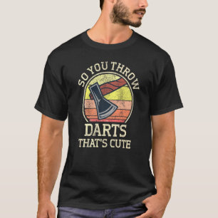 Ax wirbelt Hatchet-Thrower, sodass man Darm wirft T-Shirt