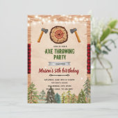 Ax wirft Party Einladung (Stehend Vorderseite)
