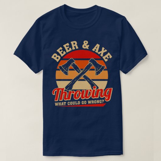Ax wirft Retro-Bier-Amp Ax und wirft, was könnte T-Shirt (Design vorne)