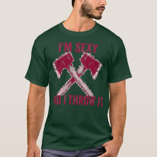 Ax wirft Tomahawk-Doppelaxt-Geschenk T-Shirt
