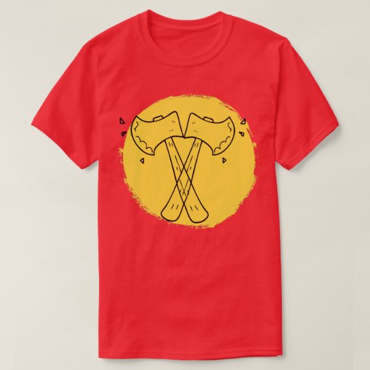 Ax-Wurf-Design T-Shirt (Design vorne)