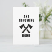 Ax-Wurflegende Dankeskarte (Stehend Vorderseite)