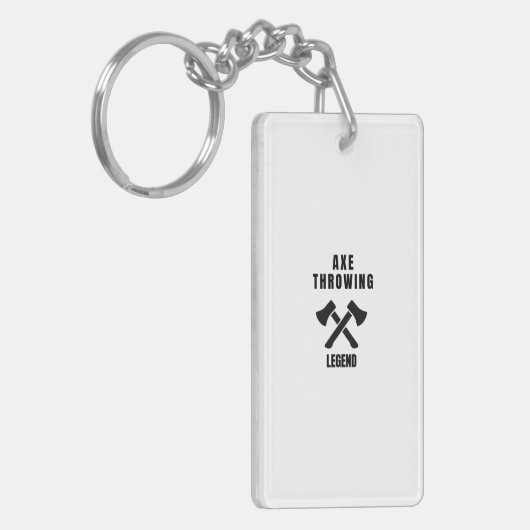 Ax-Wurflegende Schlüsselanhänger (Vorderseite links)