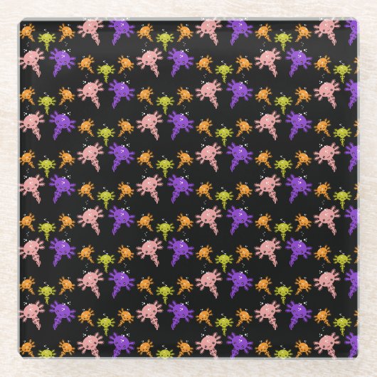 Axaotl Salamander Kids Gift Glasuntersetzer (Vorderseite)