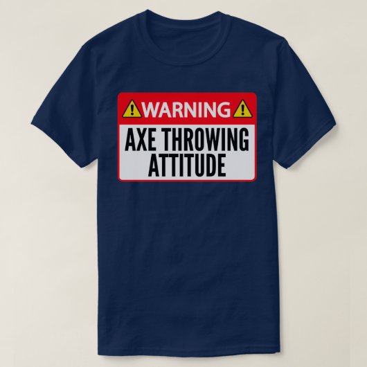 Axe Throwing Funny Axe Throwing Warning Axe Throwi T-Shirt (Design vorne)