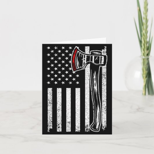 Axe Throwing Novelty For Men Women Ax Thrower Axe Karte (Vorderseite)