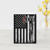 Axe Throwing Novelty For Men Women Ax Thrower Axe Karte (Gelbe Blume)