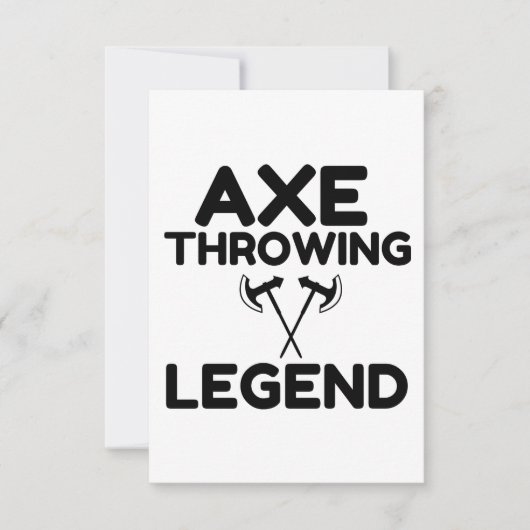 AXE WERFER LEGENDE DANKESKARTE (Vorderseite)