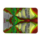 AXEL~ CHRISTMAS Karte Hell! ~ Magnet (Horizontal)