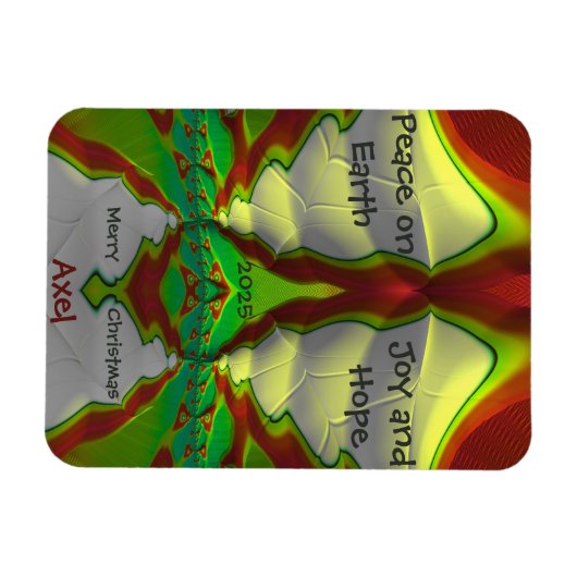 AXEL~ CHRISTMAS Karte Hell! ~ Magnet (Horizontal)