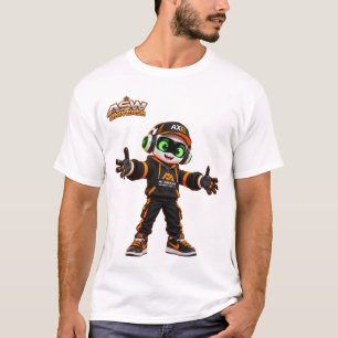 Axel Futuristisches AI-Roboter-Charakter-Grafik-T- T-Shirt