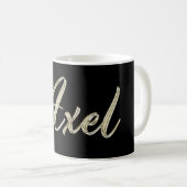 Axel Name whitegold Tasse Teetasse Kaffeetasse (VorderseiteRechts)