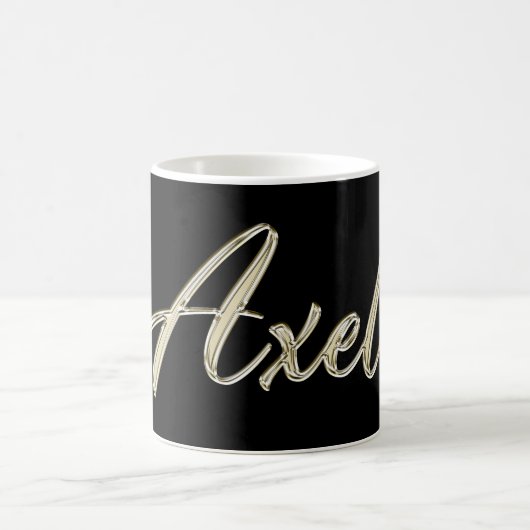 Axel Name whitegold Tasse Teetasse Kaffeetasse (Mittel)
