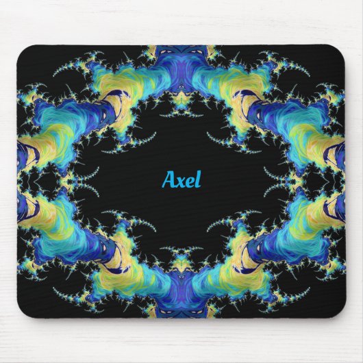 AXEL ~ Strange 3D Muster ~ Personalisiert Mousepad (Vorne)