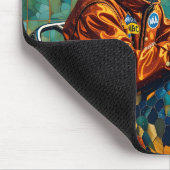 AXEL ~ Young Boy Racing Car Driver ~ Mousepad (Ecke)